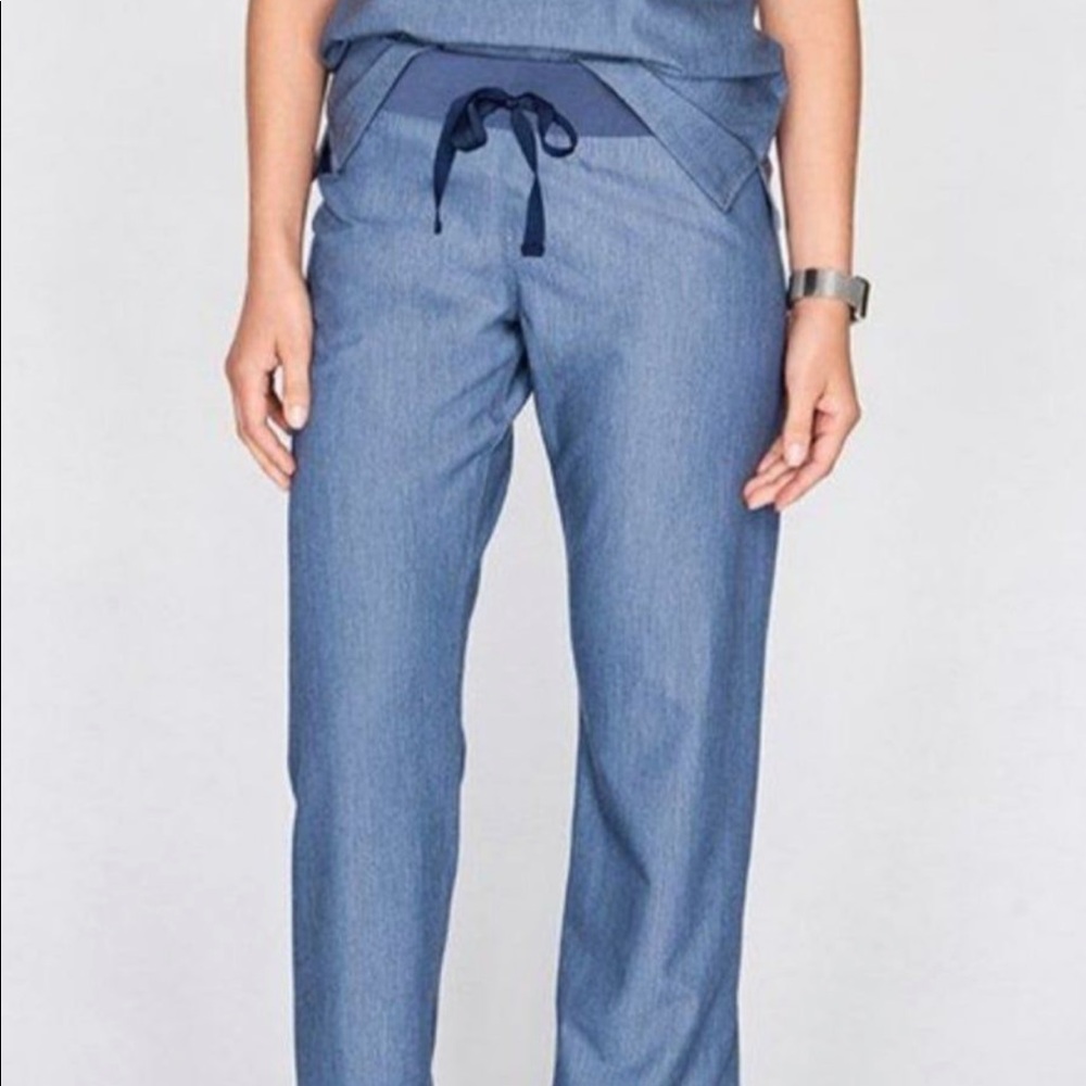 Figs Kade Scrub Pants Heather Denim